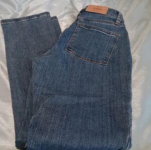 NEW L.L. Bean Blue Straight Jeans Classic Denim
